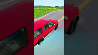 Double Flatbed Trailer Truck vs Speed bumps  Train vs Cars  Tractor vs Train  BeamNG Drive 001 [upl. by Hermine765]