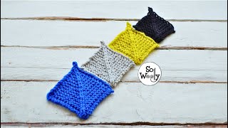 How to Knit Mitered Squares  So Woolly [upl. by Notkcorb]