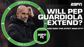 How would a contract extension for Pep Guardiola affect Manchester Citys players 😬  ESPN FC [upl. by Pomeroy]