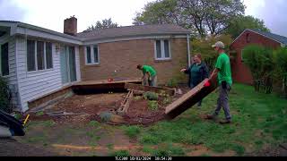 TL Outdoor Living Space in Mt Lebanon Pa Pittsburgh area Day 1 [upl. by Aidin]