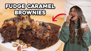 Only 2G CARBS How to Make the Best Fudgy Turtle Brownies [upl. by Egwan]