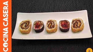 Receta de Sushi casero Muy fácil [upl. by Annayk]