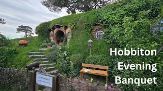 World Tour New Zealand S3  SE4 Lord of the Rings Hobbiton Evening Banquet Tour [upl. by Bred158]