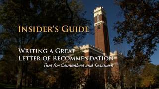 Insiders Guide to Writing a Great Letter of Recommendation [upl. by Fink780]