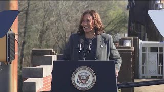 Vice President Kamala Harris speaks during Selmas Bridge Crossing commemorations [upl. by Lezley]