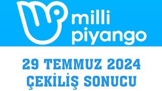 Milli Piyango Çekiliş Sonuçları 29 Temmuz 2024 [upl. by Billat645]