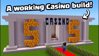 Working Casino Build in Minecraft [upl. by Boyes]