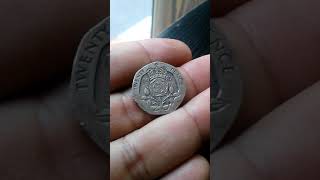 20 TWENTY PENCE 1987 ELIZABETH II DGREGFD [upl. by Nelhsa227]