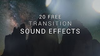 20 FREE Transition Sound Effects  Swoosh Swish Whoosh Glitch Distortion [upl. by Reyem]