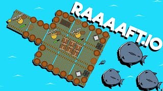 The RAIDING RAFT of DOOM  Raaaaftio Game  New io game [upl. by Radec]