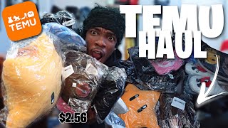 HUGE TEMU HAUL  clothes accessories room decor and more [upl. by Raffin]