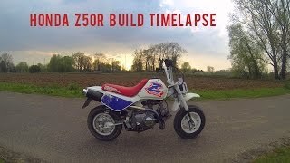 Honda Z50R build timelapse [upl. by Alhsa]