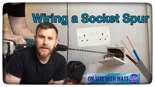 OnSite with Matt Wiring a Spurred Socket form a Ring Final Circuit How to Spur Socket from a Ring [upl. by Ahcsatan]