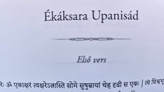 ÉKÁKSARA UPANISAD HANGOSKÖNYV ÉKÁKSARAUPANISAD UPANISADGYŰJTEMÉNY [upl. by Ader534]