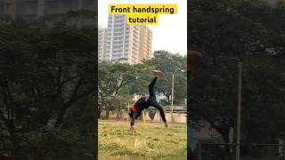 Aur bhi flip sikhne ke liye subscribe karo 😎 shortvideo fronthandspring tutorial youtubeshorts [upl. by Colin]