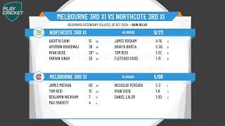 Melbourne 3rd XI v Northcote 3rd XI [upl. by Irb805]