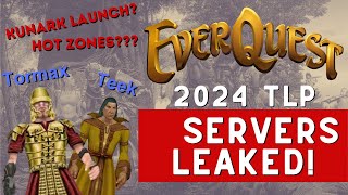 2024 EverQuest TLP SERVERS LEAKED  Tormax and Teek [upl. by Qiratla300]