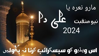 Qasida Mola AliMaro Nara Ya Ali Da  Naat with lyrics  2024 نیو منقبت [upl. by Imailiv149]