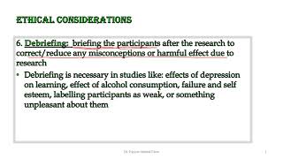 152 Debriefing in research [upl. by Cade]