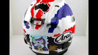 Arai Limited Edition Doohan Jubilee RX 7V Helmet  TheVisorShop [upl. by Ateiluj]