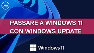 Come installare Windows 11 tramite Windows Update  Supporto Ufficiale Dell [upl. by Bruyn]