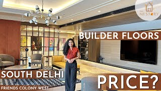 Most Desirable Apartments in South Delhi  INSIDE 4 BHK 12000 Sq Ft 30 Cr Friends Colony West [upl. by Odravde]