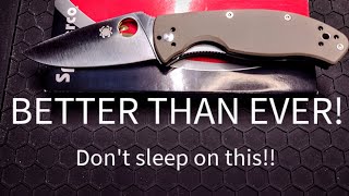 Spyderco Tenacious in cpmm4 Updated upgraded and so much better than its predisessor [upl. by Eneri]