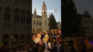 Christmas market in Vienna today 16112024 christmas2024 christmasmarket Christmas vienna [upl. by Garvy]