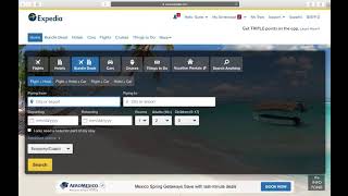 expedia How to book flights on Expedia [upl. by Ydassac]