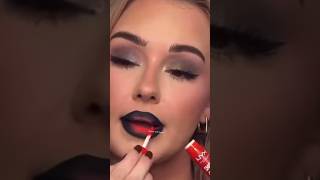 Use of black liner with lipstickshack hacksusefulhackssuperhacks trandinghacklipstickgoesviral [upl. by Inalej]