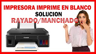 SOLUCIÓN IMPRESORA IMPRIME EN BLANCONO IMPRIME BIEN LOS COLORESIMPRIME RAYADOIMPRESIÓN MANCHADO [upl. by Limoli]