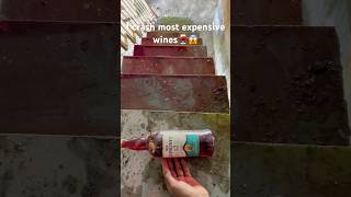 I crash most expensive wines bottles it’s worth 25000💲Viral YouTubeshortsviral￼Expensive [upl. by Ayotac]