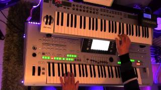 Boney M  Rasputin COVER played on tyros 3 with organ sounds [upl. by Vashtia423]