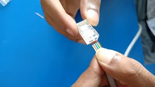 How to Crimp RJ45 Cat6 Ethernet Cable Crimping [upl. by Obadias]