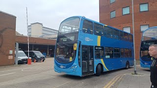 Diversion Top deck ride on Metrobus route 460  6906 BJ63 UJO  Volvo B9TL Gemini 2 [upl. by Aicinat]