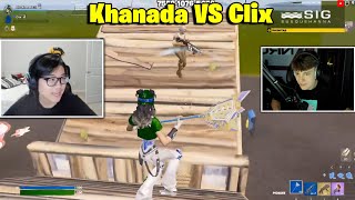 Khanada 1v1 Clix with FNCS Pickaxe in Buildfights [upl. by Esidnak]