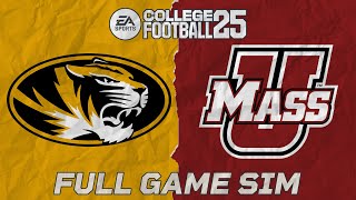 Mizzou vs UMass FULL GAME Sim  EA College Football 25 [upl. by Nirraj971]