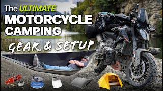 The Ultimate Motorcycle Camping Gear Setup [upl. by Kcirtapnaes668]