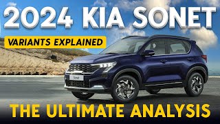 Kia Sonet Facelift Petrol Variants Explained  HTE HTK HTK HTX HTX GTX X Line  Jan [upl. by Candyce]