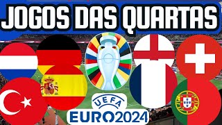 PRÓXIMOS JOGOS DA EUROCOPA QUARTAS DE FINAL 0507 a 0607 [upl. by Drislane]