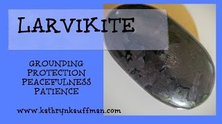 Larvikite Gemstone Viking Energy For Grounding Patience and Peace [upl. by Ard]