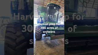 Getting ready for soybean harvest 2024 preppy soybean harvest2024 [upl. by Eivod]