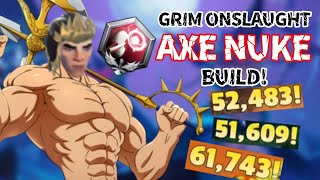 GRIM ONSLAUGHT AXE NUKE BUILD  DAUNTLESS 2023 [upl. by Acinahs562]