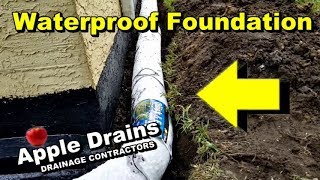 French Drain Waterproofing Exterior Footer Pipe Keep Your Foundation Dry [upl. by Sayette]