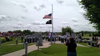 OFallon Memorial Day Celebration flag lowering [upl. by Mcadams]