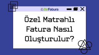 Özel Matrah Fatura Nasıl Kesilir özelmatrah [upl. by Desimone]