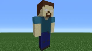 Minecraft Tutorial How To Make A Herobrine Statue [upl. by Harod948]