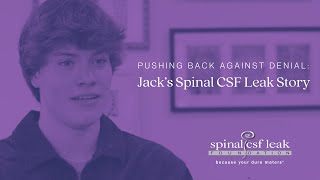 Jack’s Spinal CSF Leak Story [upl. by Eugeniusz]