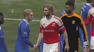 Swindon Town x Wolverhampton FIFA 14 Modo Carreira PS4 Gameplay 38 [upl. by Ecyrb]