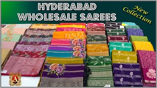 Latest Wholesale Sarees Collection at Arbaz Textiles Biggest Sarees Wholesaler in Hyderabad [upl. by Emelin495]